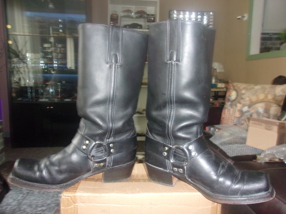 Vintage Frye Harness Boots RARE Tall LEATHER Line… - image 1