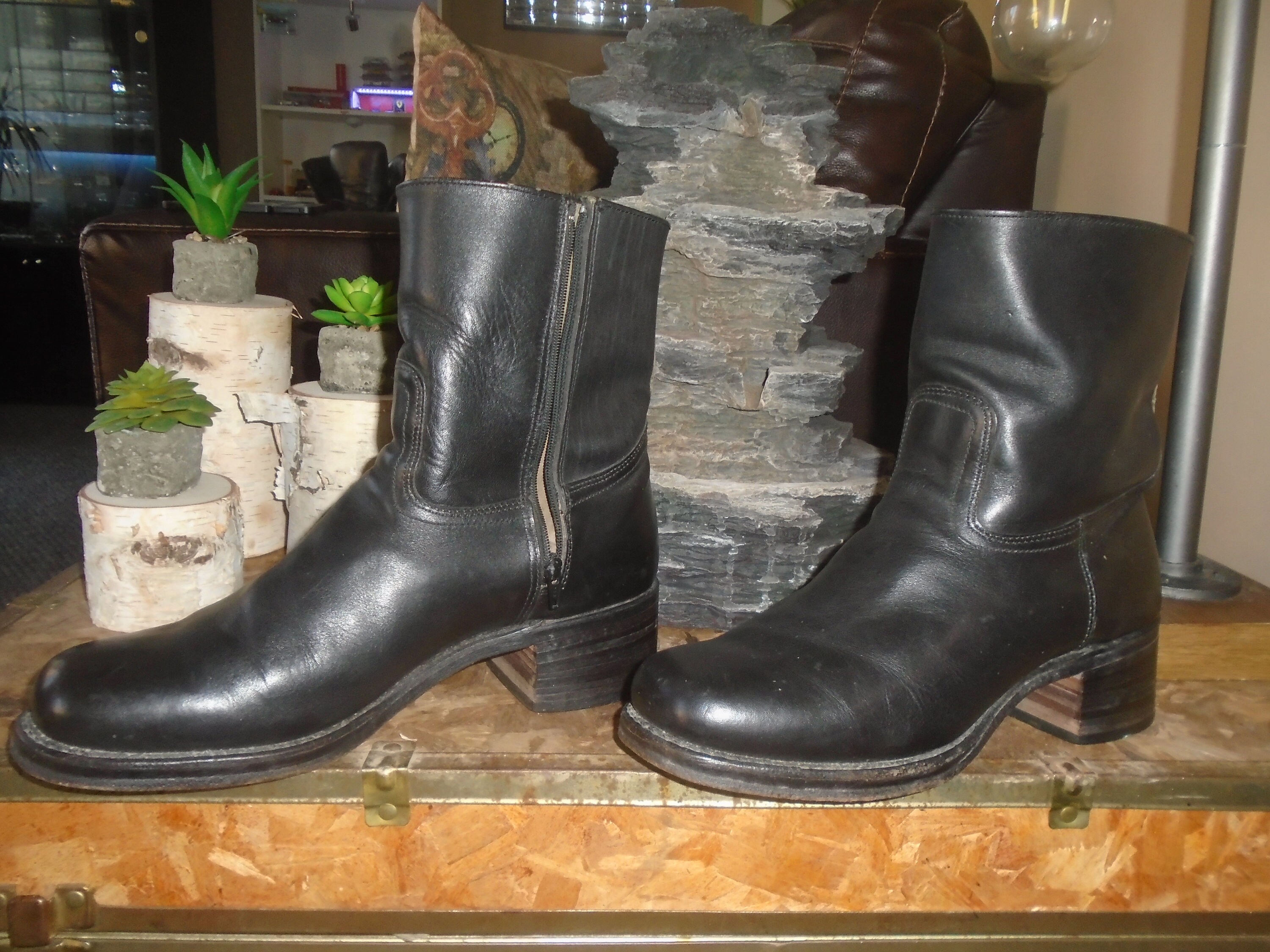 Mens Vintage Boots - Etsy