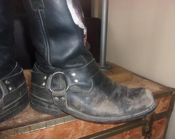 Vintage Harley Davidson Harness Boots | Chopper | USA Made | Men’s 8 M Vintage TRASHED USA Harley Davidson Men main image 4