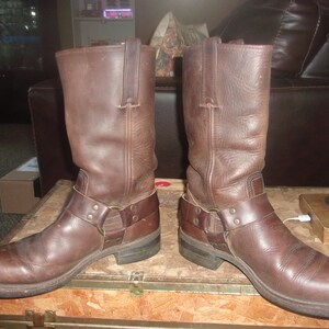 Men's Frye Harness Boots Motorcycle Boots Grunge Biker Boots