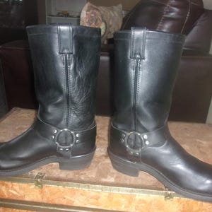 CHIPPEWA / INDIAN Harness Motorcycle Boots USA Made Vibram Soles (Mens 10) image 1