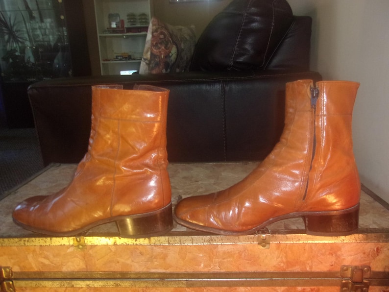 Men's Vintage Florsheim 70's Boots Dress Boots Motorcycle Boots Bike Casual Boots image 14
