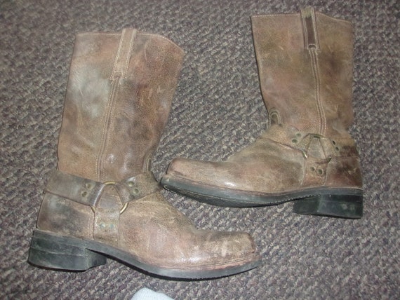 Men's Vintage FRYE HARNESS Boots Motorcycle Boots… - image 5