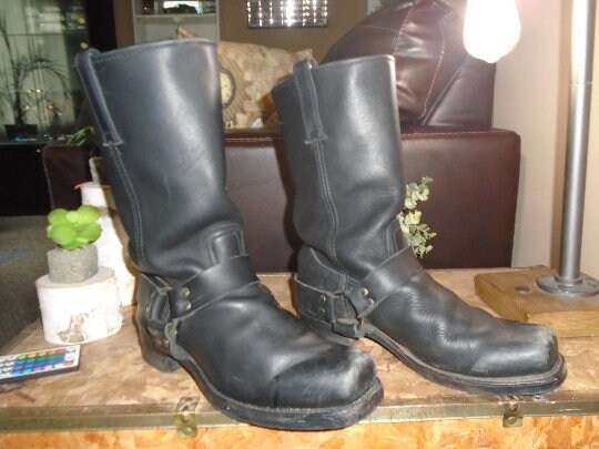 Men's Vintage Frye Harness Boots Motorcycle Boots Biker Boots