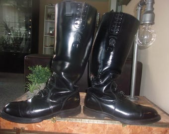 Chippewa Motorcycle Boots USA Made Biker Boots DUTY WORN  Police Boots