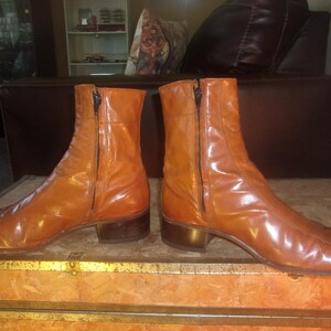 Men's Vintage Florsheim 70's Boots Dress Boots Motorcycle Boots Bike Casual Boots image 5