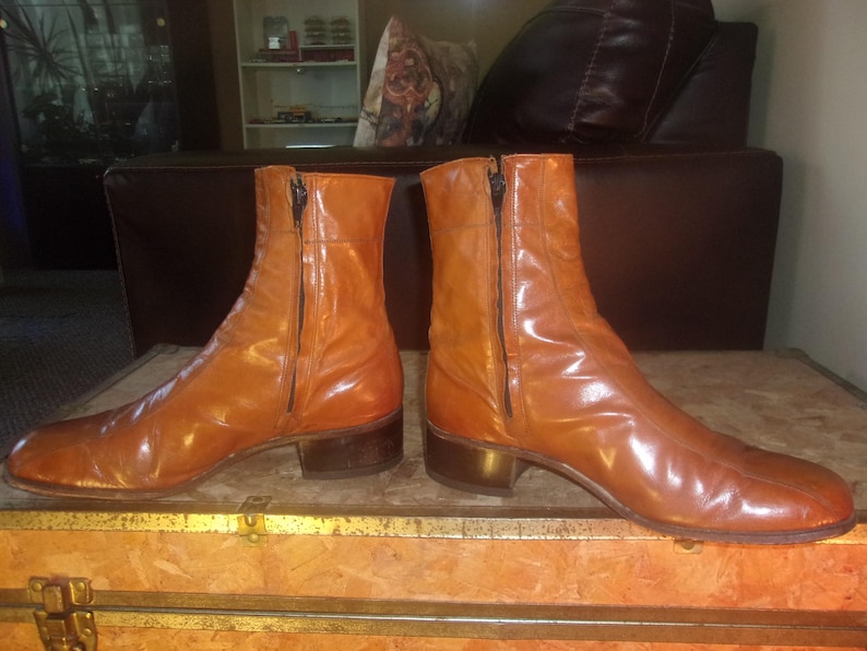 Men's Vintage Florsheim 70's Boots Dress Boots Motorcycle Boots Bike Casual Boots image 5
