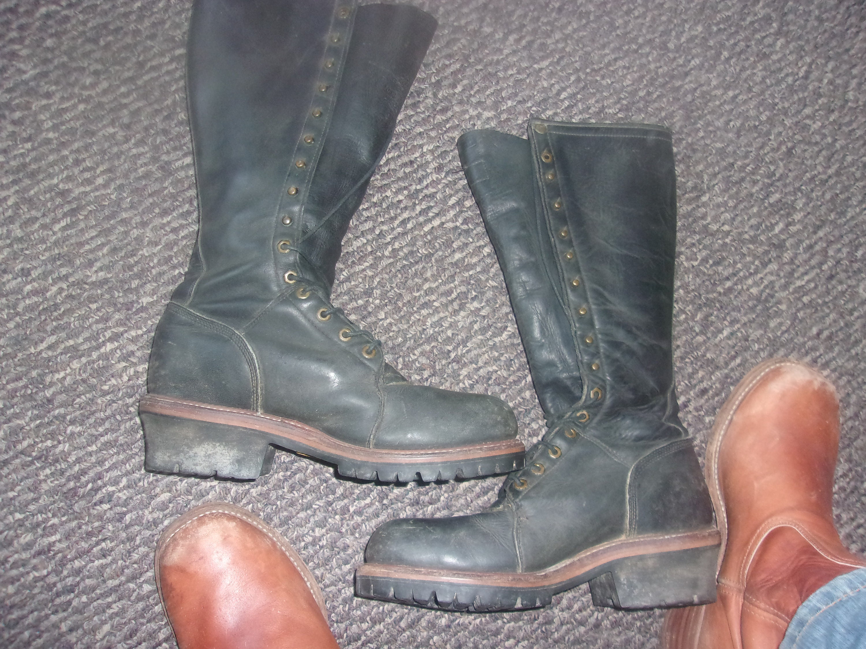 Frye Logger Boots Etsy