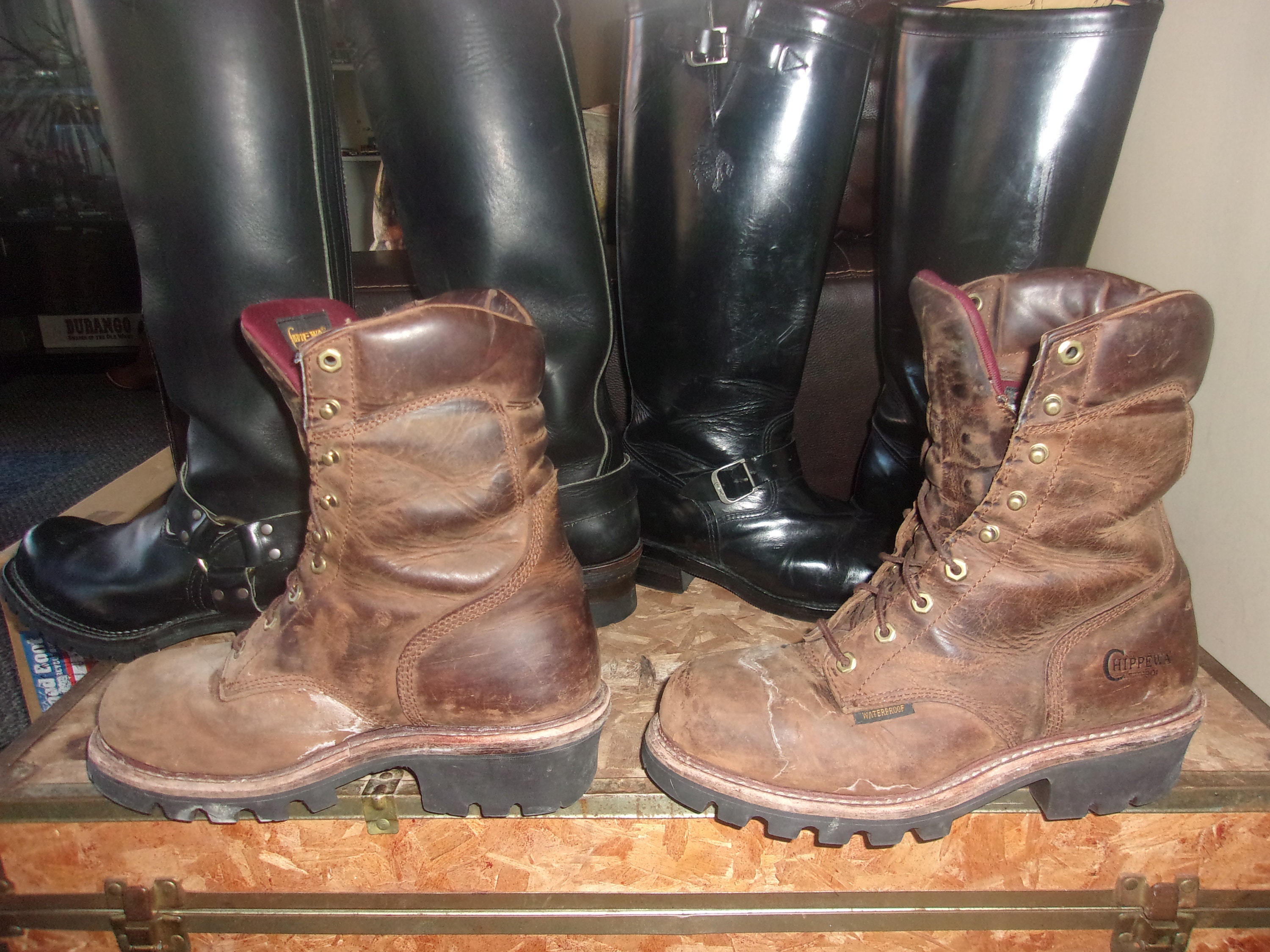 chippewa logger boots
