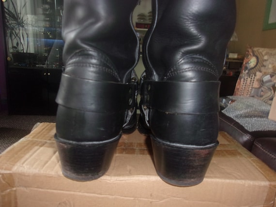 Vintage Frye Harness Boots RARE Tall LEATHER Line… - image 8