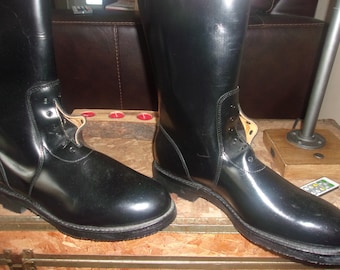 COP WORN Chippewa Motorcycle Boots USA Made Biker Boots Engineer Boots Patrol Boots Police Boots 71418 Etsy