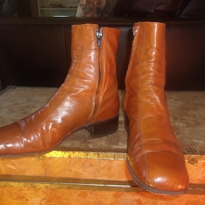 Men's Vintage Florsheim 70's Boots Dress Boots Motorcycle Boots Bike Casual Boots image 6