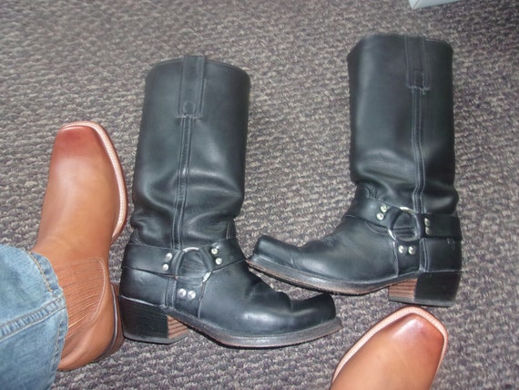 Vintage Frye Harness Boots RARE Tall LEATHER Line… - image 5