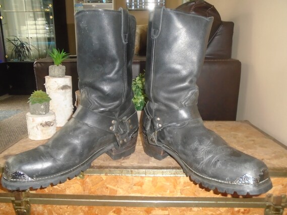 Men's Harness Boots Motorcycle Boots 