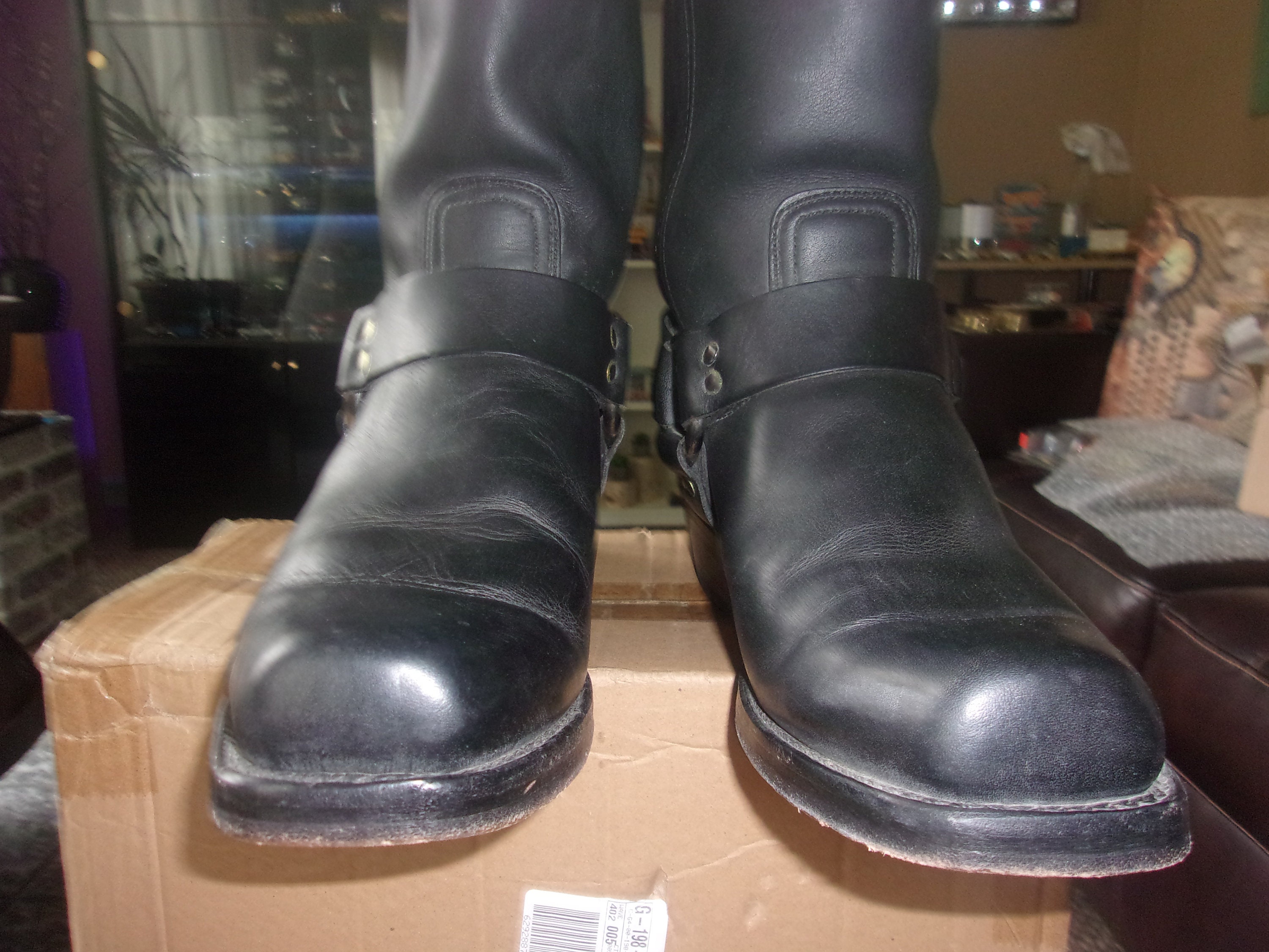 Vintage Frye Harness Boots LEATHER SOLES and HEELS  display picture 1