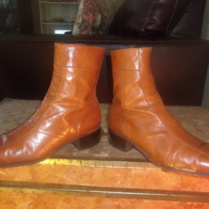 Men's Vintage Florsheim 70's Boots Dress Boots Motorcycle Boots Bike Casual Boots image 8