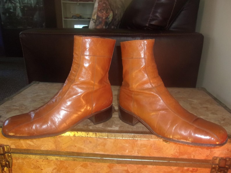 Men's Vintage Florsheim 70's Boots Dress Boots Motorcycle Boots Bike Casual Boots image 8