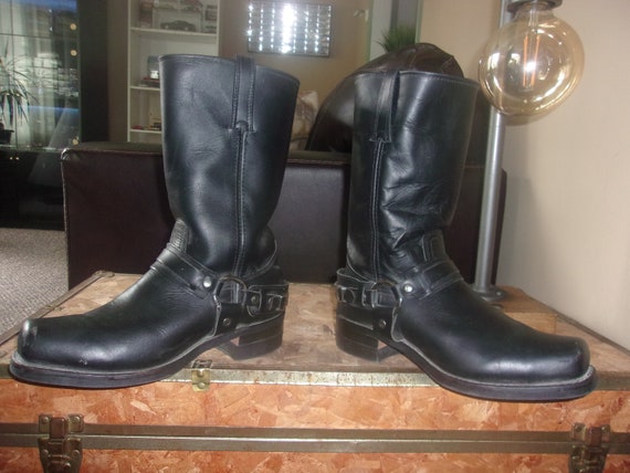 靴 whoop-de-doo reverse belt engineer boots Whoop de Doo Engineer Boots Size 44 Men's Leather Work Boots