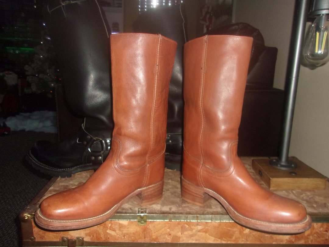 frye campus boots black