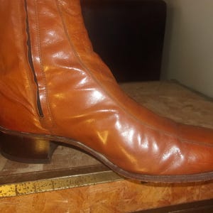 Men's Vintage Florsheim 70's Boots Dress Boots Motorcycle Boots Bike Casual Boots image 3
