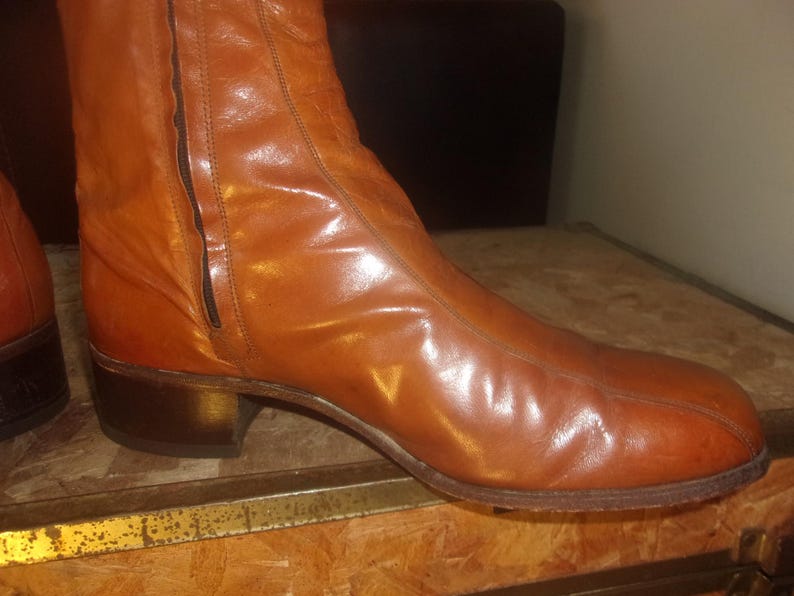 Men's Vintage Florsheim 70's Boots Dress Boots Motorcycle Boots Bike Casual Boots image 3