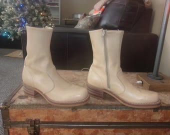 Vtg 80s Sz9 FRYE Campus 14L Tall Riding Boots, Vintage  display picture 1