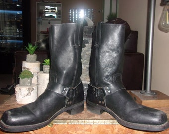 Men&#39;s Frye Harness Boots Motorcycle Boots Grunge Biker Boots engineer boots