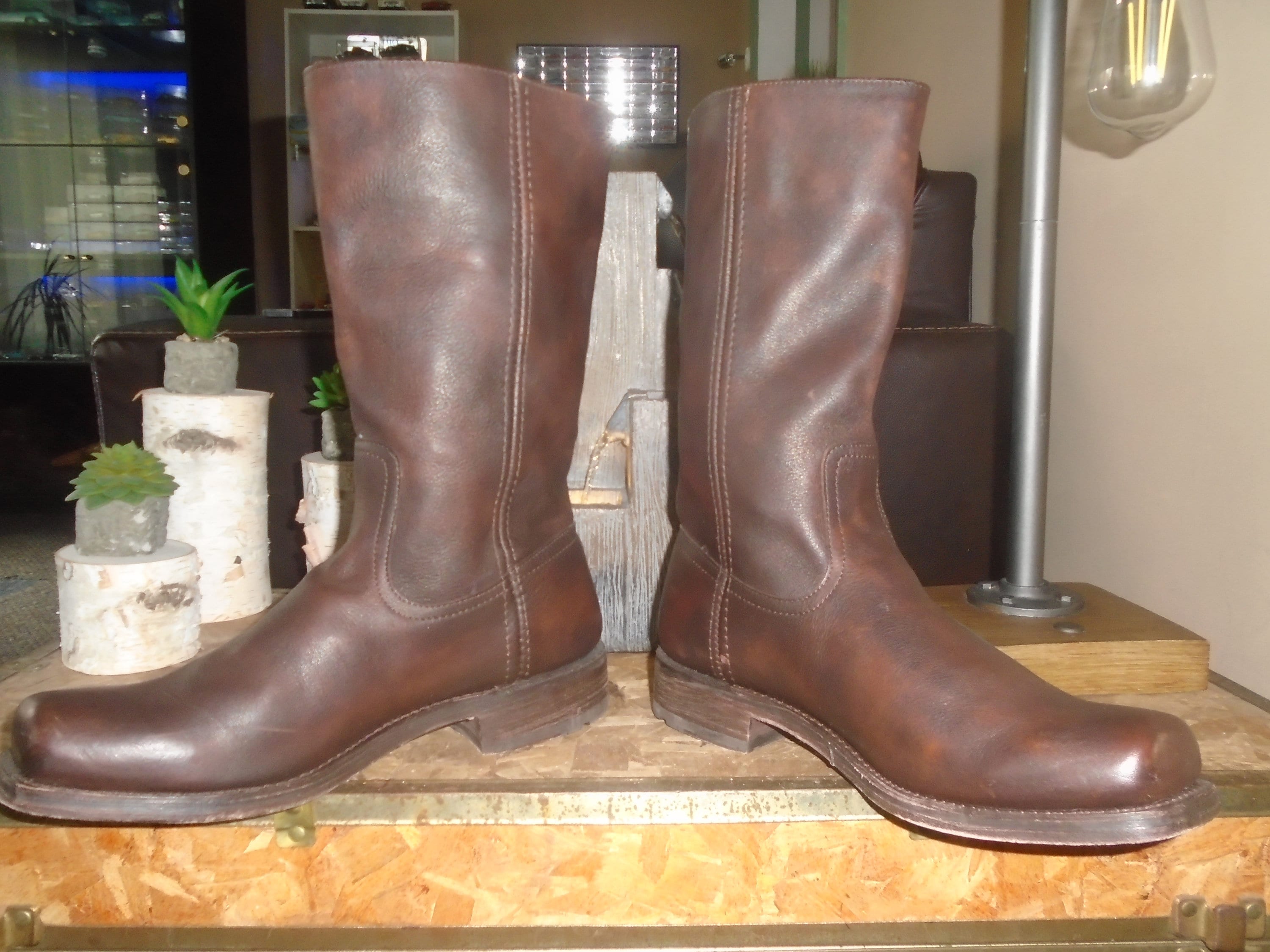 Men s FRYE HEATH BOOTS Men s Frye Harness Boots Motorcycle Boots Grunge Biker Boots Engineer Boots Etsy