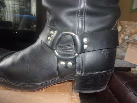 Vintage Frye Harness Boots RARE Tall LEATHER Line… - image 6