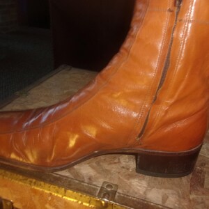 Men's Vintage Florsheim 70's Boots Dress Boots Motorcycle Boots Bike Casual Boots image 4