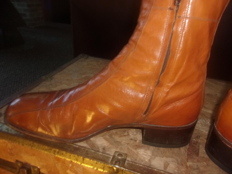 Men's Vintage Florsheim 70's Boots Dress Boots Motorcycle Boots Bike Casual Boots image 4