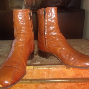 Men's Vintage Florsheim 70's Boots Dress Boots Motorcycle Boots Bike Casual Boots image 7