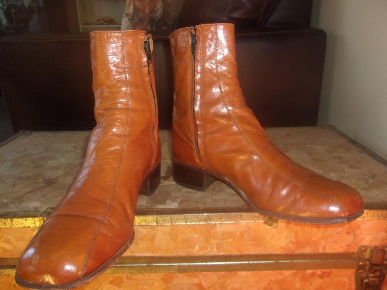 Men's Vintage Florsheim 70's Boots Dress Boots Motorcycle Boots Bike Casual Boots image 7
