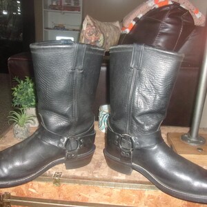 Chippewa Black Leather Harness Boots, Size 10.5D s-l400.jpg main image 2