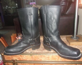 Mens Rare Vintage Zodiac USA Leather Western Boots 11.5 Mens Rare Vintage Zodiac USA Leather Western Boots 11.5
