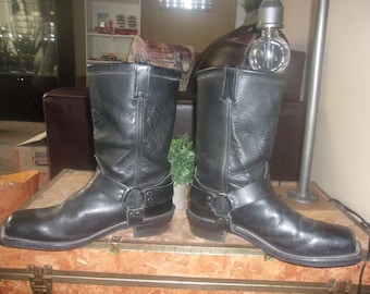 Chippewa Harness Leather Motorcycle Boots, Men's 13