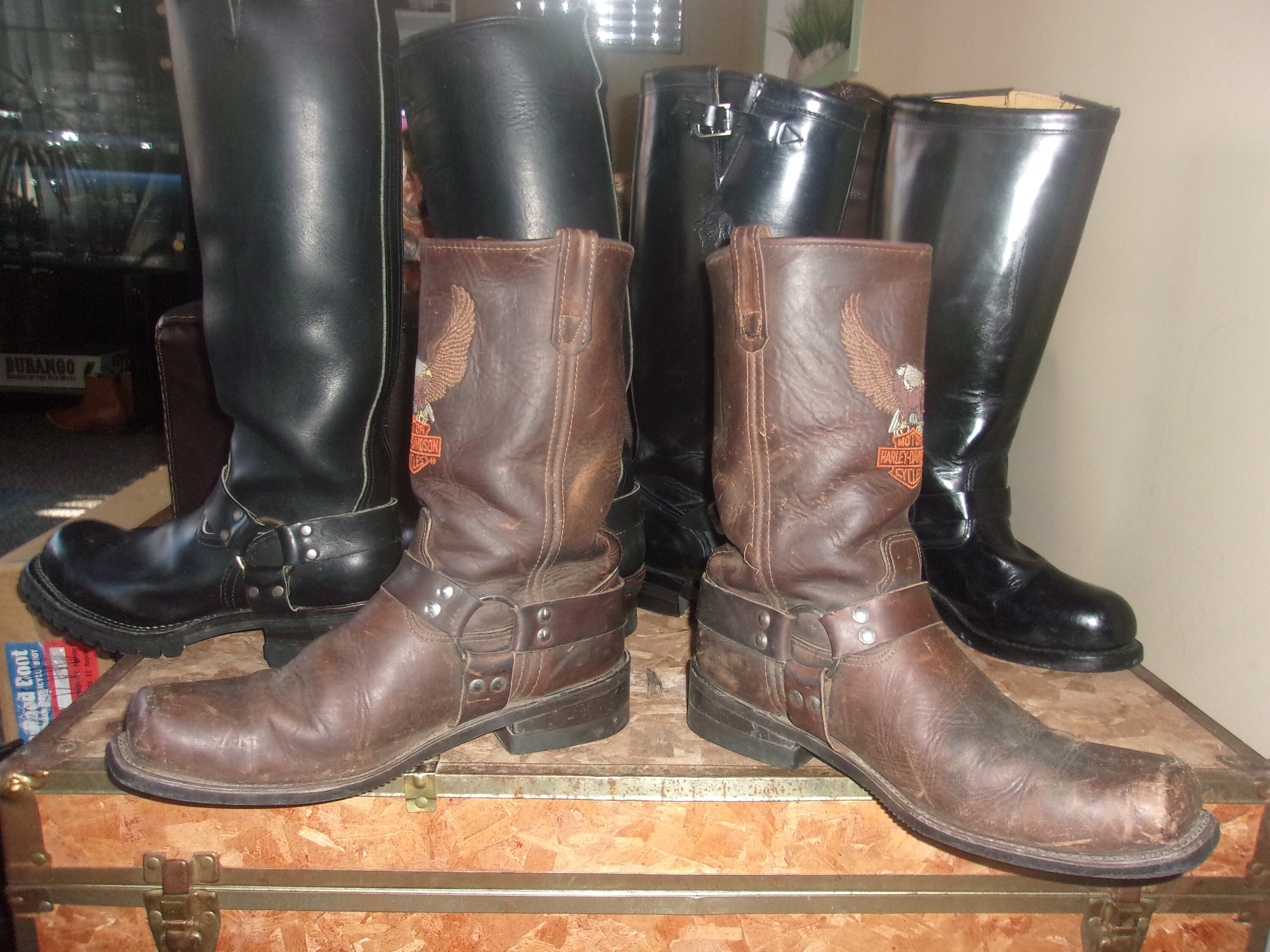 1980s Harley Davidson Men’s Harness Boots 10 M USA Made Double H Men main image 3