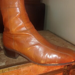 Men's Vintage Florsheim 70's Boots Dress Boots Motorcycle Boots Bike Casual Boots image 9