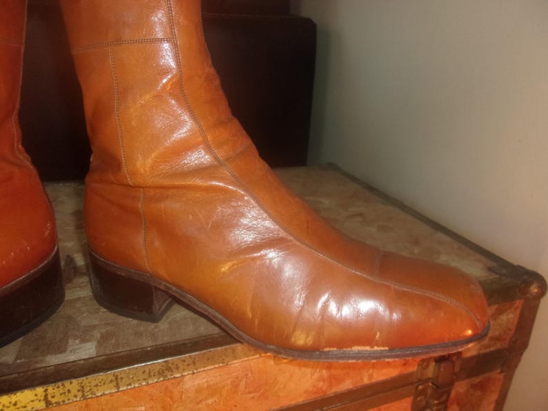 Men's Vintage Florsheim 70's Boots Dress Boots Motorcycle Boots Bike Casual Boots image 9