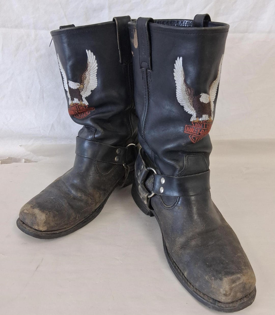 Vintage TRASHED USA Harley Davidson Men display picture 2