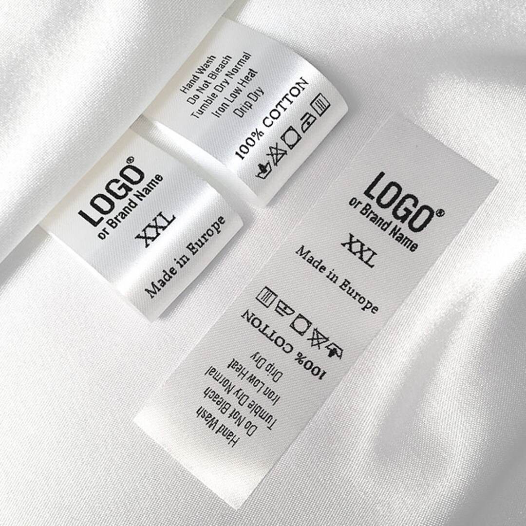 printed laundry labels