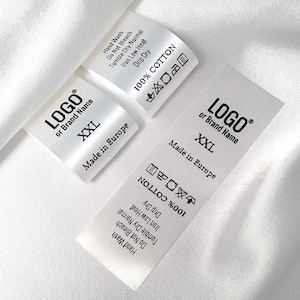 Personalized Garment Labels Laundry Wash Care Ribbon White - Etsy