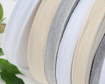 Japanese Cotton Tape, Pure Cotton Ribbon, 30mm Wide, 30 Meters per Roll 