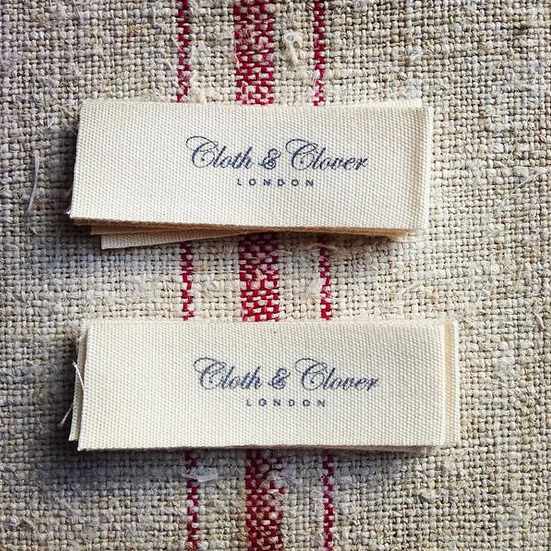 Personalized Garment Labels Laundry Wash Care Ribbon Natural - Etsy
