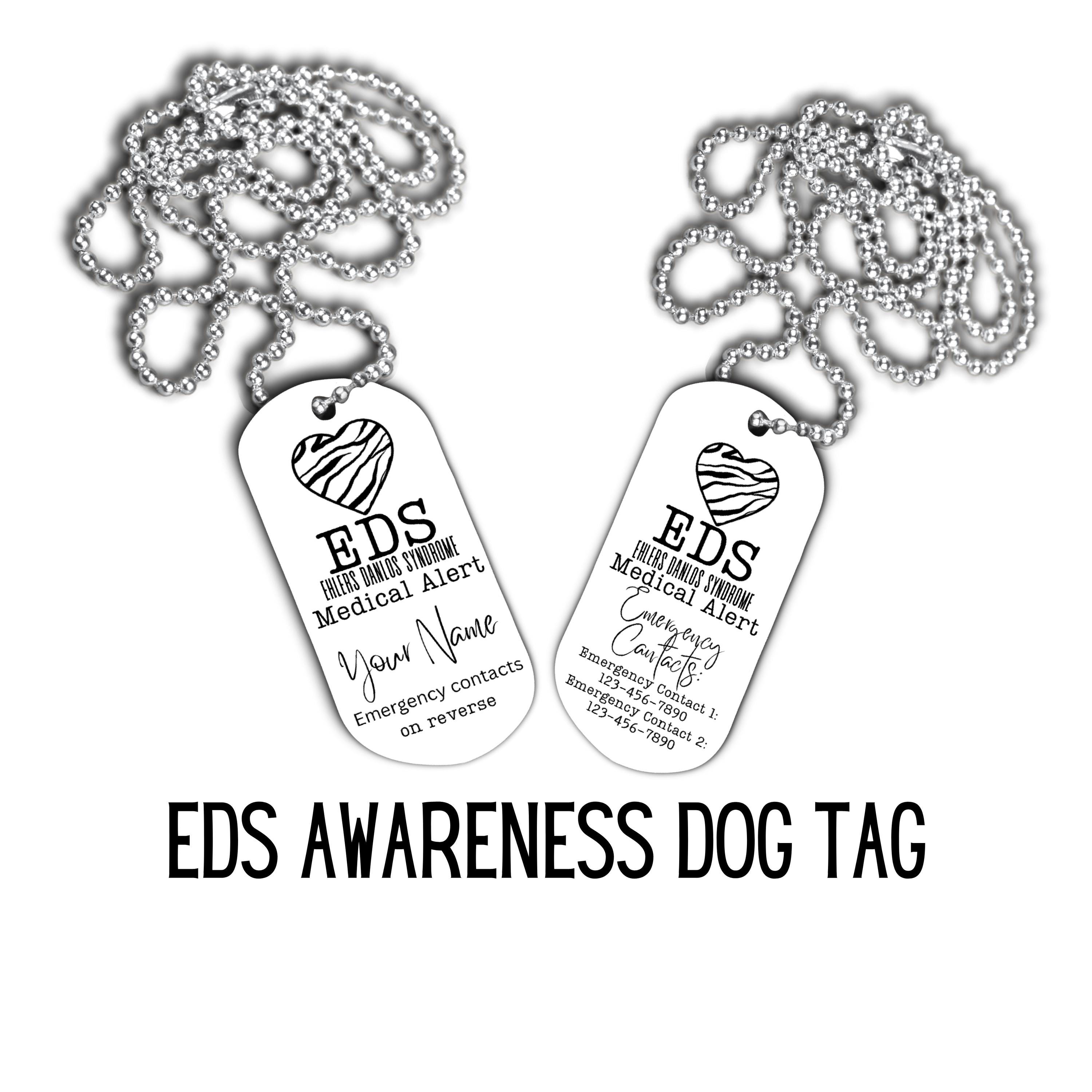Ehlers Danlos Syndrome, Medical Alert Keychain Chain, Ehlers