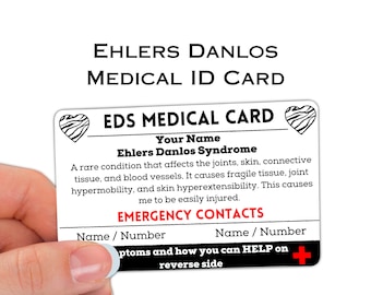 rare disease card Emergency Medical Card Rett Syndrome Medic Alert Card, Rare Disease Aw –  Uniquec main image 1