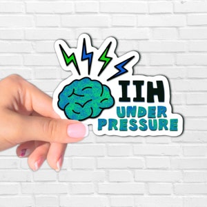 IIH Awareness, iih sticker, iih warrior, iih ribbon, iih, Intracranial Hypertension, Idiopathic Hypertension, Intracranial, Chronic Illness