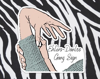 Eds Sticker, Ehlers Danlos Sticker, Ehlers Danlos Awareness, Ehler Danlos Syndrome, Die Cut Sticker, Ehlers-Danlos Syndrome Rare Disease Eds