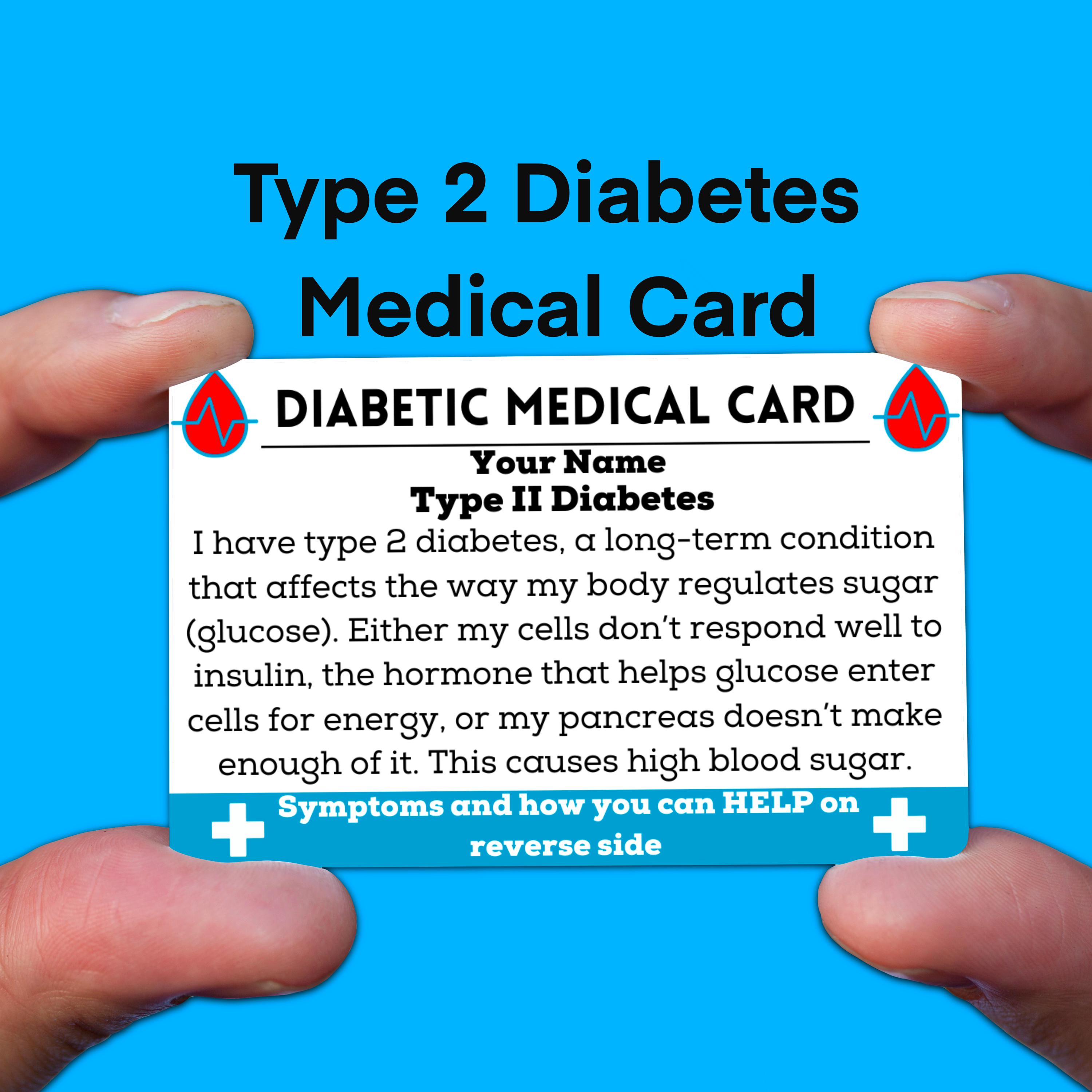Diabetes Alert Card
