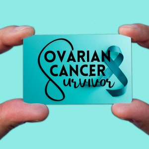 Carte-cadeau pour survivante du cancer de l'ovaire, cadeau cancer de l'ovaire, ruban de sensibilisation, espoir, vaincre le cancer, combattre le cancer, trousse de soins, soutien, maman